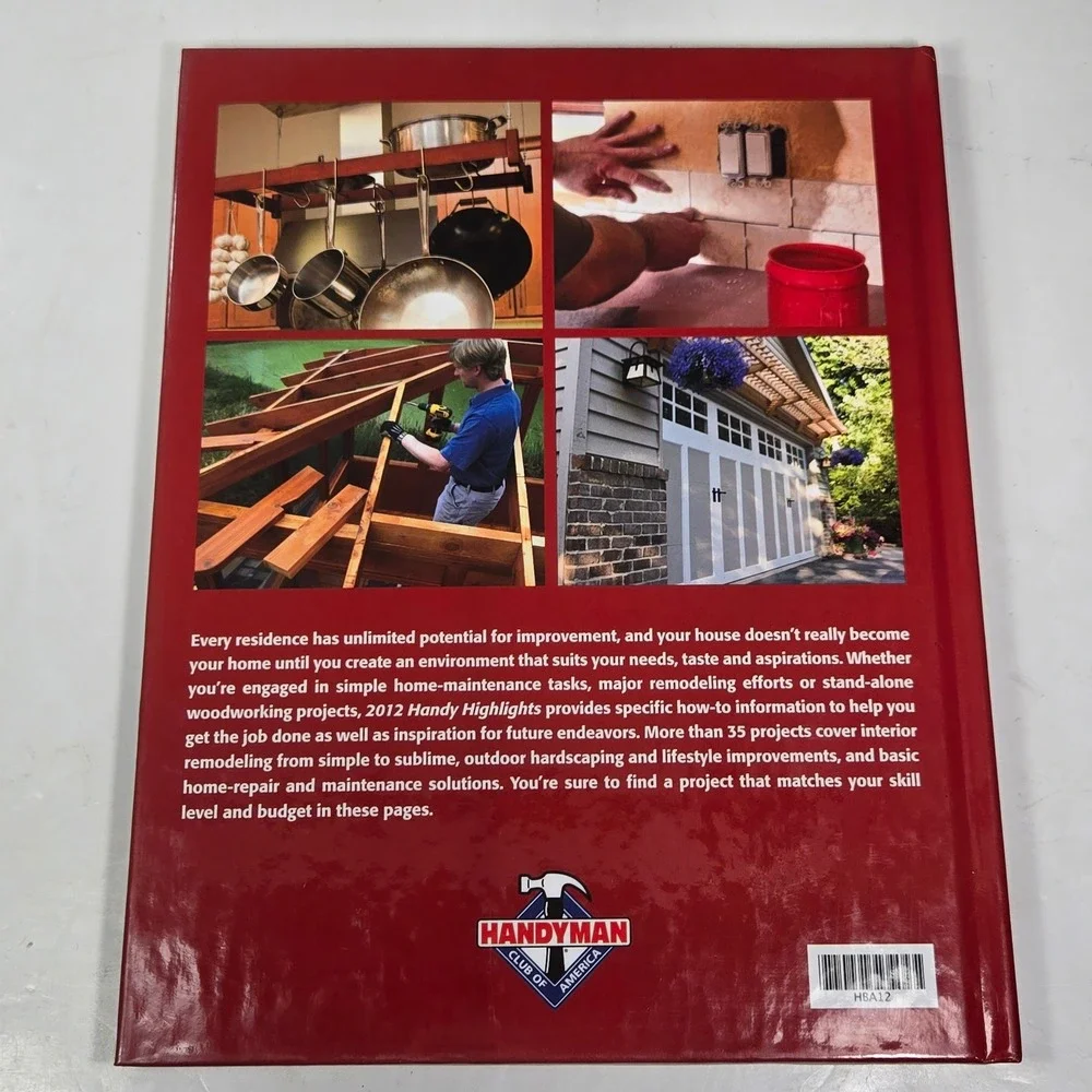 2012 Handy‎ Highlights Handyman Club of America Home Improvement Book Hardcover